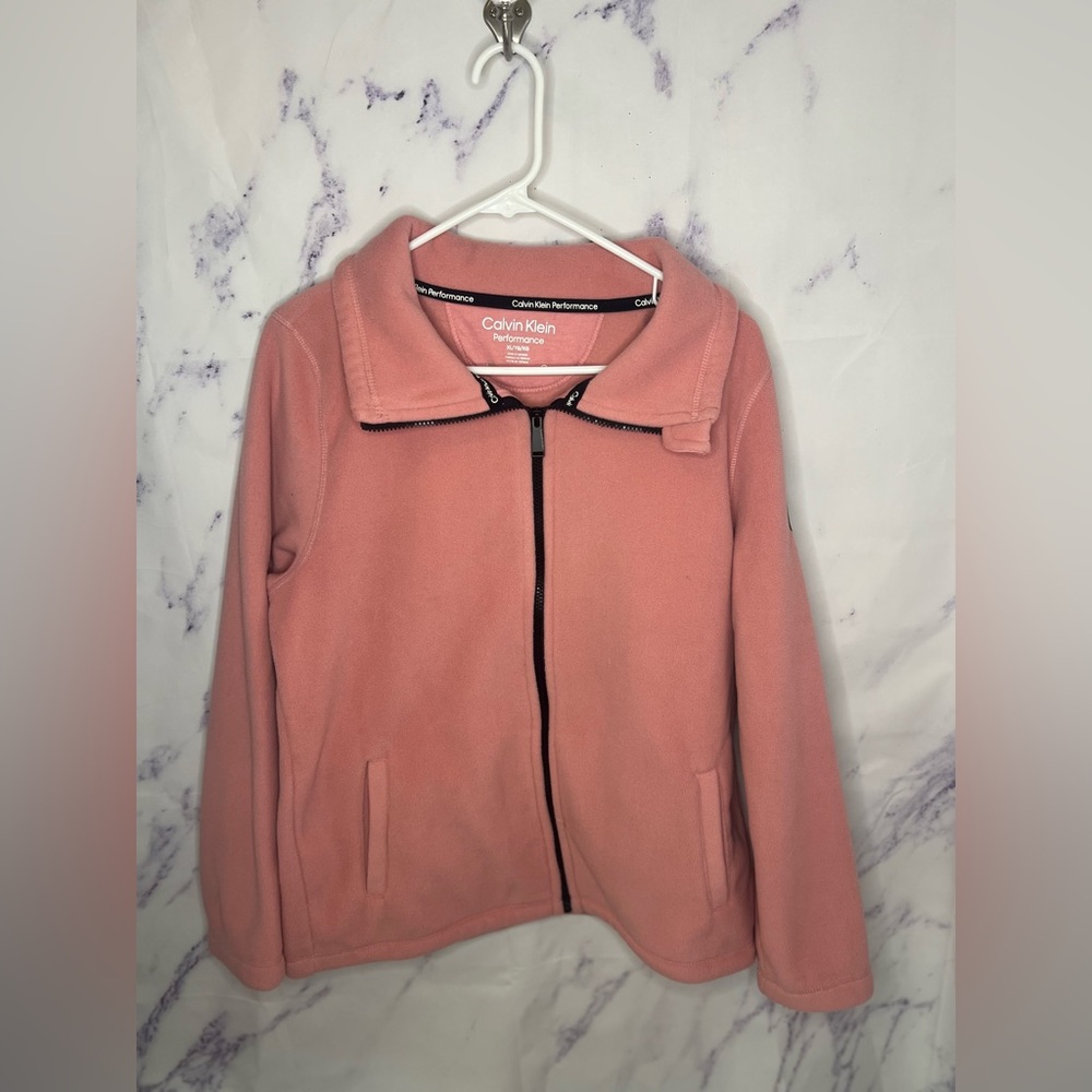 Calvin Klein Performance Women’s Full Zip Dry Jacket Stand Collar Sz XL